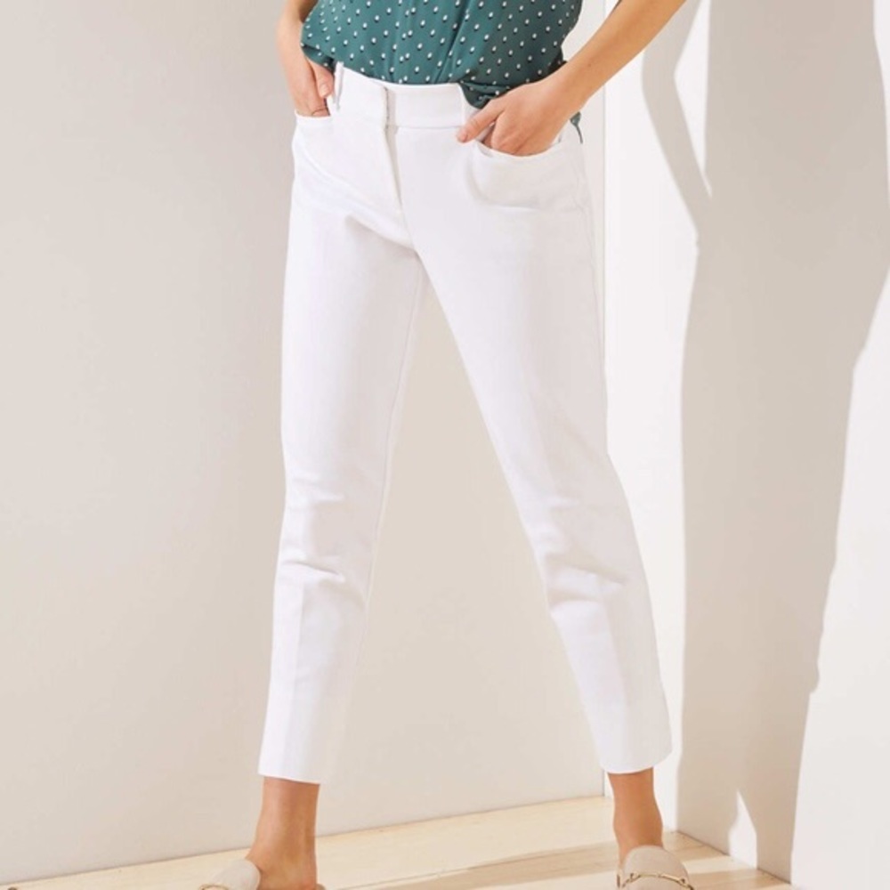 Loft White The Riviera Pants
